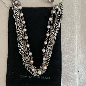 David Yurman Pearl Chain Necklace